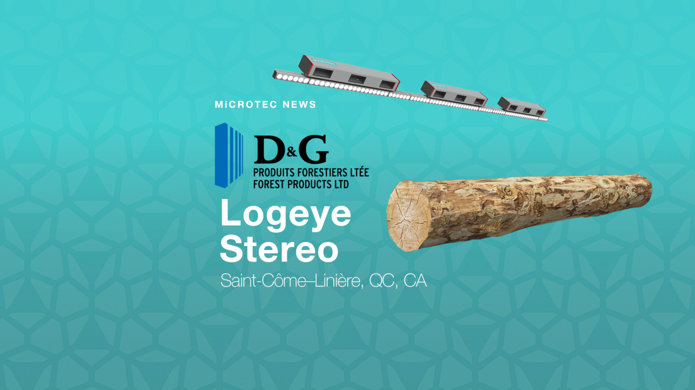 D&G Forest Products va installer le premier système Logeye Stereo de MiCROTEC au Québec