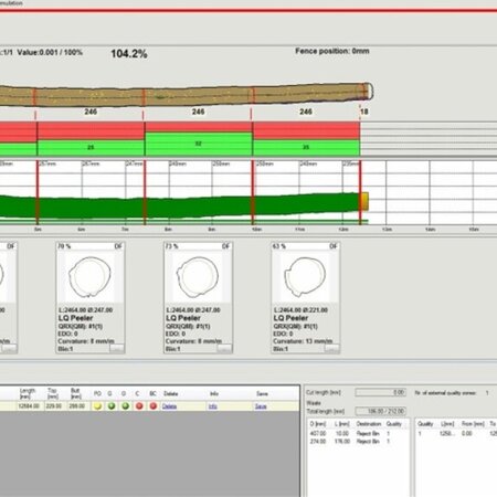Données précises pour une meilleure optimisation du tronçonnage Données précises pour une meilleure optimisation du tronçonnage
