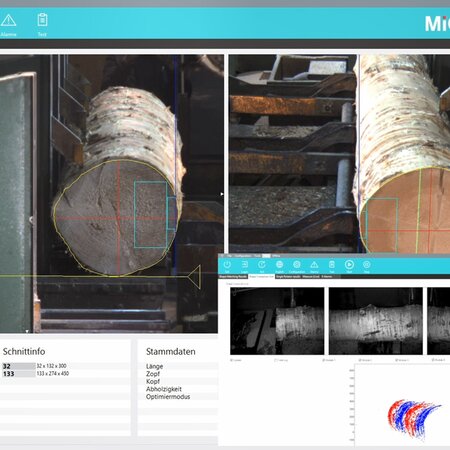 Écran tactile pour le monitorage de la solution