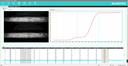 Log rotation monitoring during log clamping and turning Log rotation monitoring during log clamping and turning